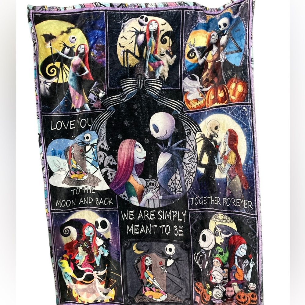 Disney Nightmare Before Christmas Throw Blanket - NWOT